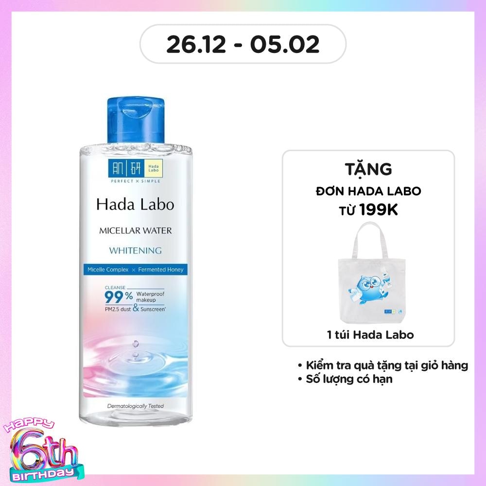 Nước Tẩy Trang Hada Labo Sạch Sâu Dưỡng Trắng Whitening 240ml