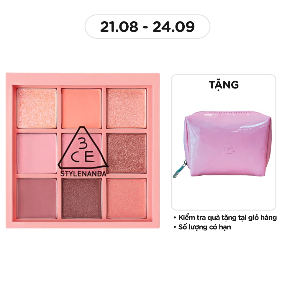 Bảng Phấn Mắt 9 Màu 3CE Multi Eye Color Palette 8.2g .#Beach Muse