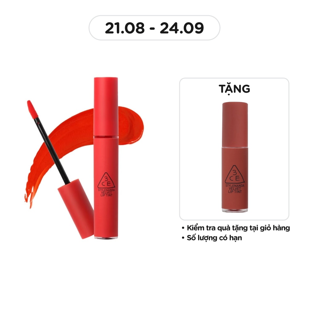 3CE Son Kem Lì 3CE Velvet Lip Tint 4g .# Childlike