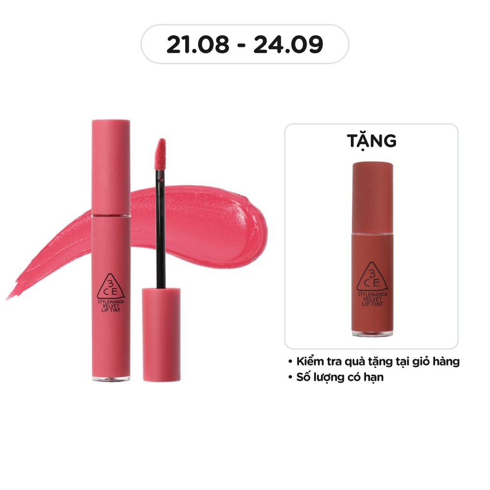 Son Kem Lì 3CE Velvet Lip Tint 4g .# Pink Break