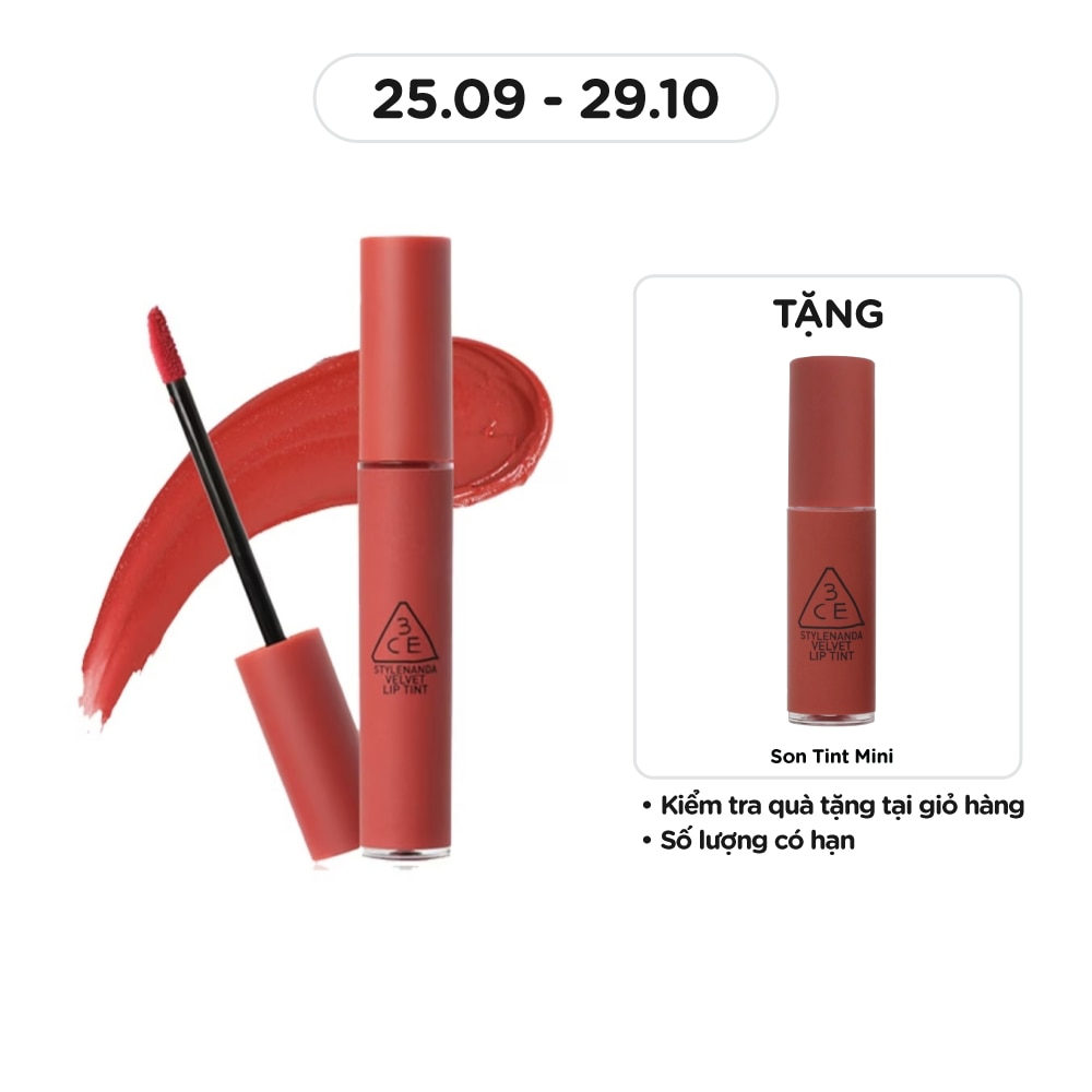 Son Kem Lì 3CE Velvet Lip Tint 4g .# Daffodil