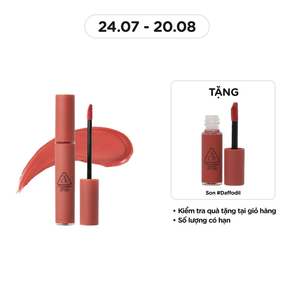 3CE Son Kem Lì 3CE Velvet Lip Tint 4g .# Going Right