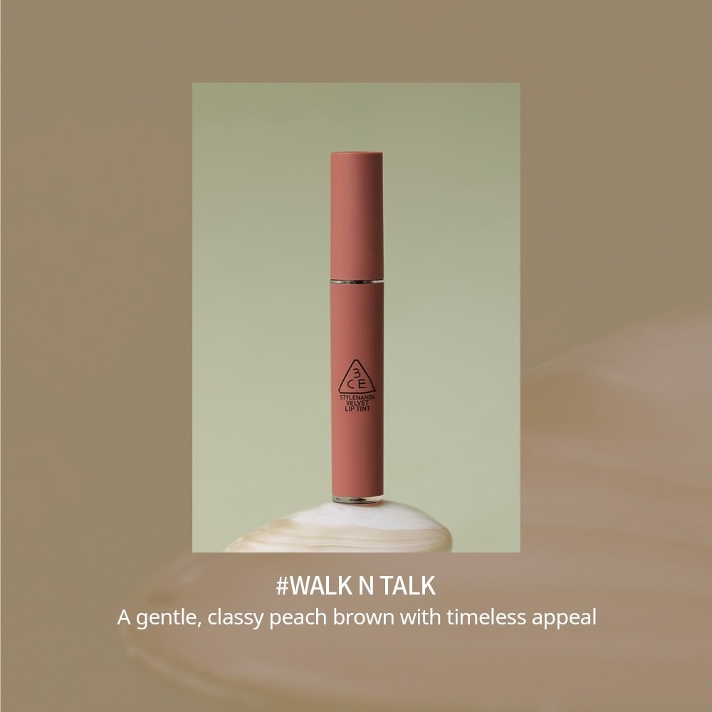Son Kem Lì 3CE Velvet Lip Tint 4g .# Walk N Talk