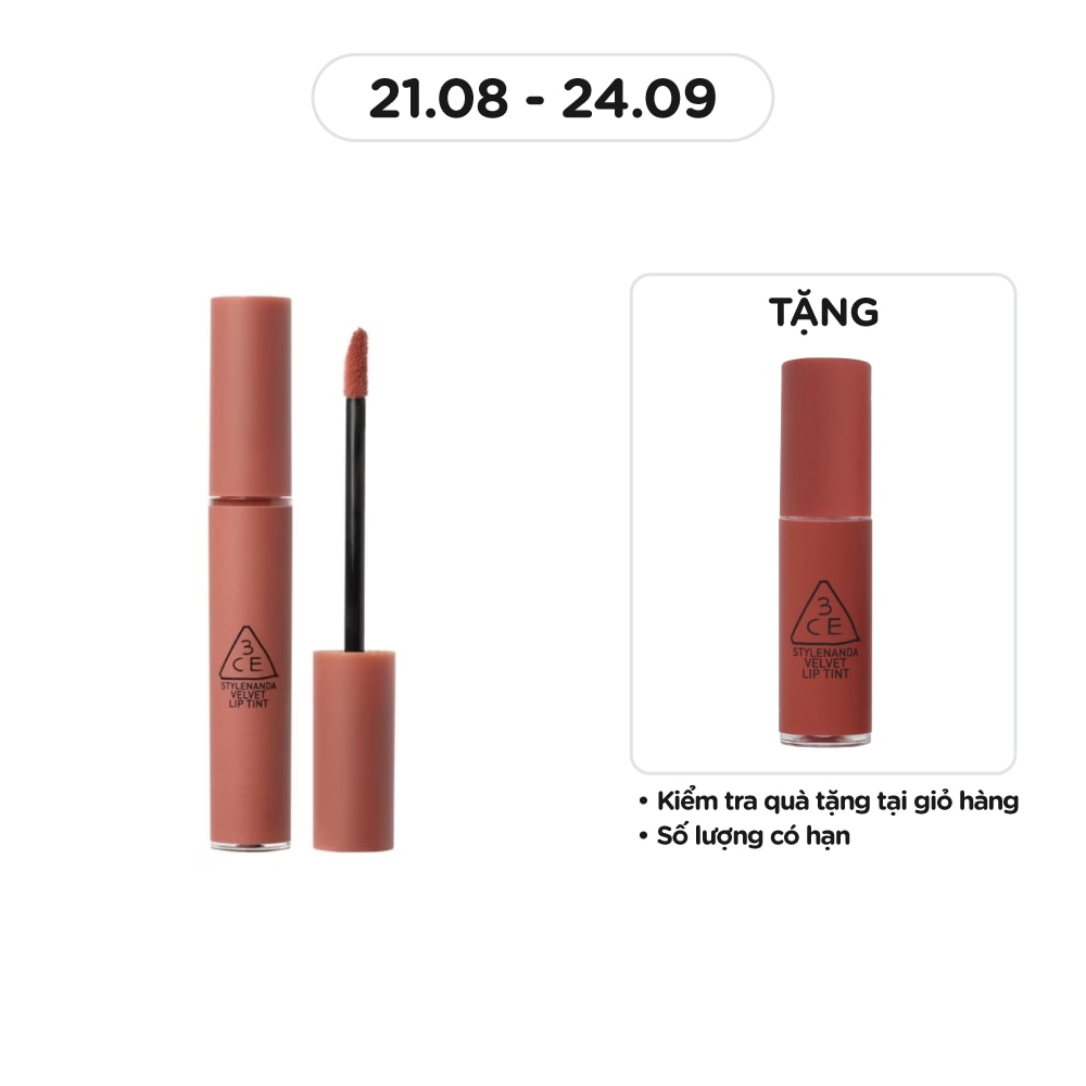 Son Kem Lì 3CE Velvet Lip Tint 4g .# Walk N Talk