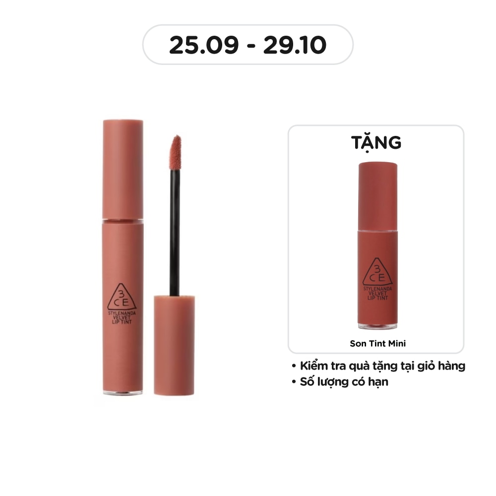 Son Kem Lì 3CE Velvet Lip Tint 4g .# Walk N Talk