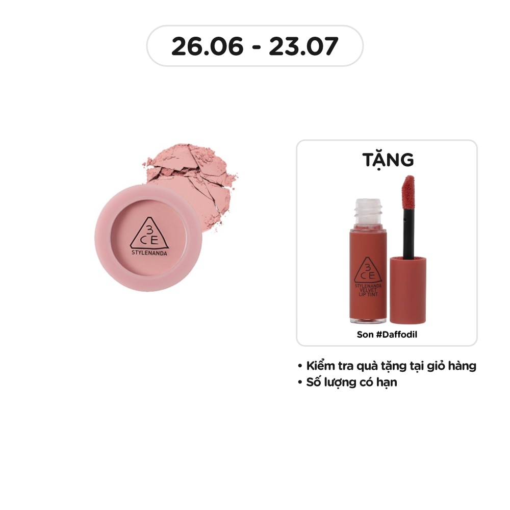 Phấn Má Hồng 3CE Face Blush 5.5g .# City Mauve