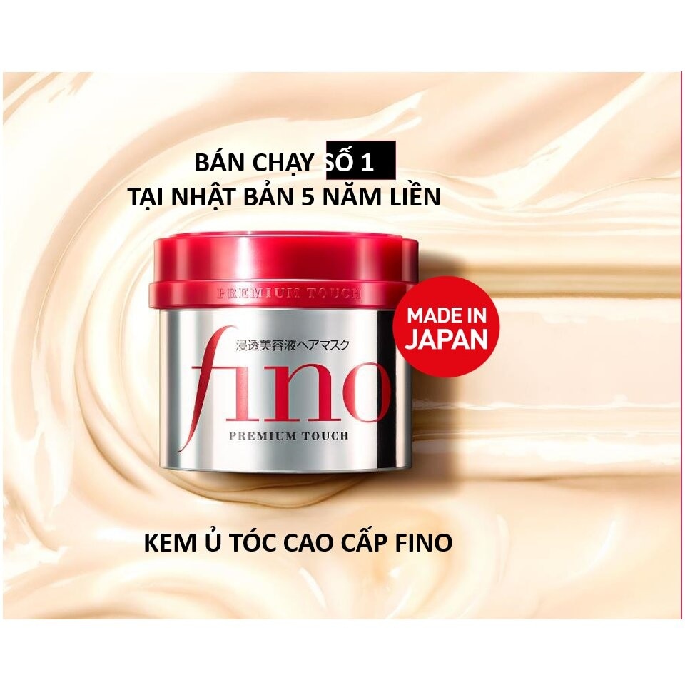 Kem Ủ Tóc Cao Cấp Fino Phục Hồi Hư Tổn Premium Touch 230g image