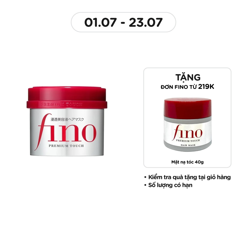 Kem Ủ Tóc Cao Cấp Fino Phục Hồi Hư Tổn Premium Touch 230g