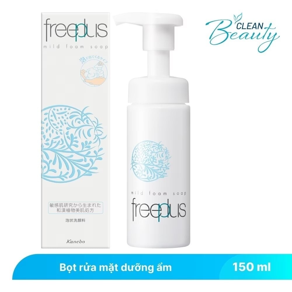 Bọt Rửa Mặt Freeplus Dưỡng Ẩm Dịu Nhẹ Mild Foam Soap 150ml