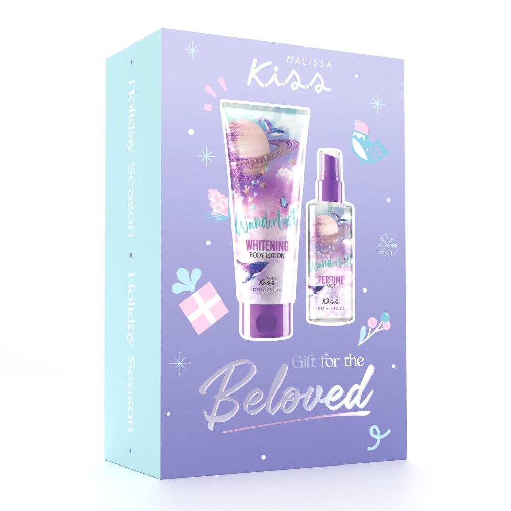 Combo Malissa Kiss Wanderlust (Whitening Body Lotion 226g + Perfume Mist 88ml)