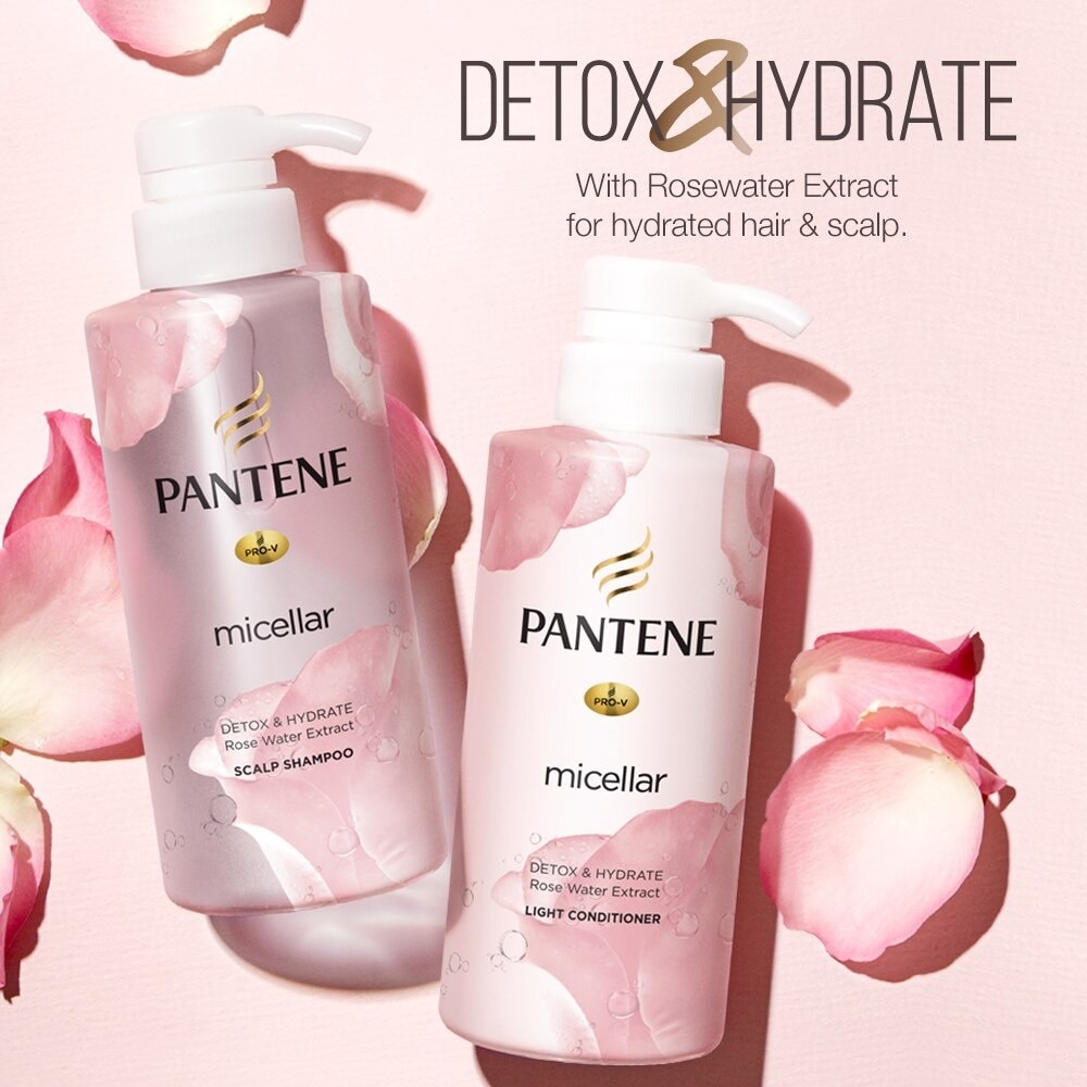 Pantene Micellar Rosewater Detox & Hydrate Conditioner 530ml