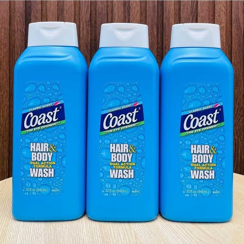 Sữa Tắm Gội Coast Hair And Body Wash Classic Scent 946ml