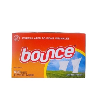 BOUNCE Giấy Thơm Quần Áo Bounce Dùng Cho Máy Sấy Outdoor Fresh 160 Tờ