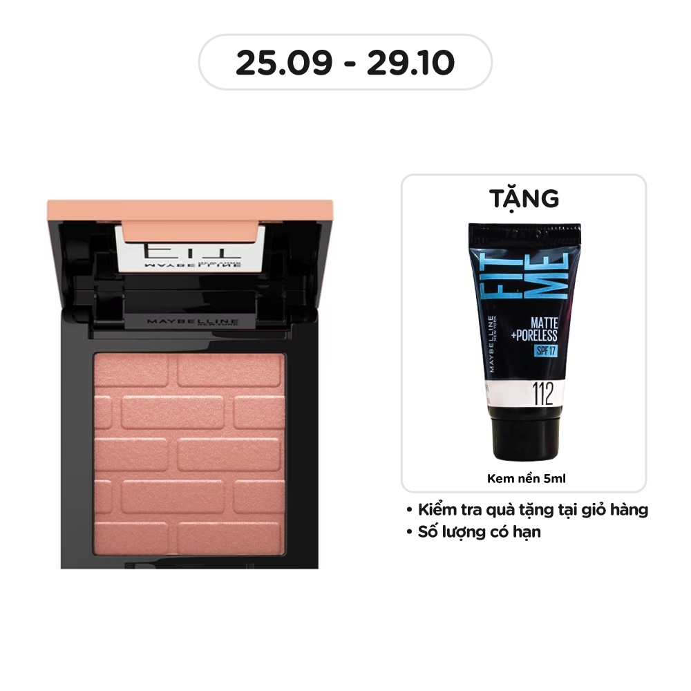 Phấn Má Hồng Maybelline Fit Me Mono Blush Mịn Mướt 16h 4.5g .# 10 Brave
