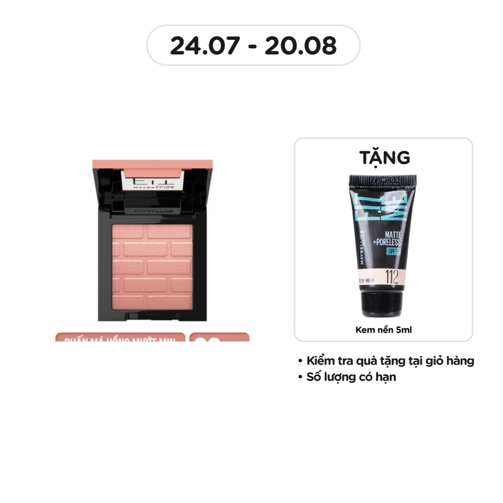 MAYBELLINE NEW YORK Fit Me Mono Blush 16H 4.5g .# 20 Hopeful
