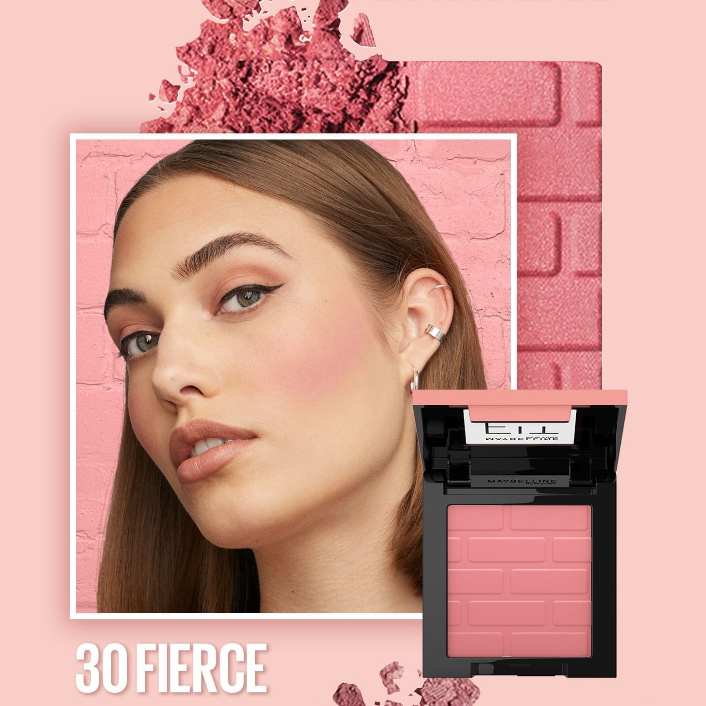 Fit Me Mono Blush 16H 4.5g .# 30 Fierce