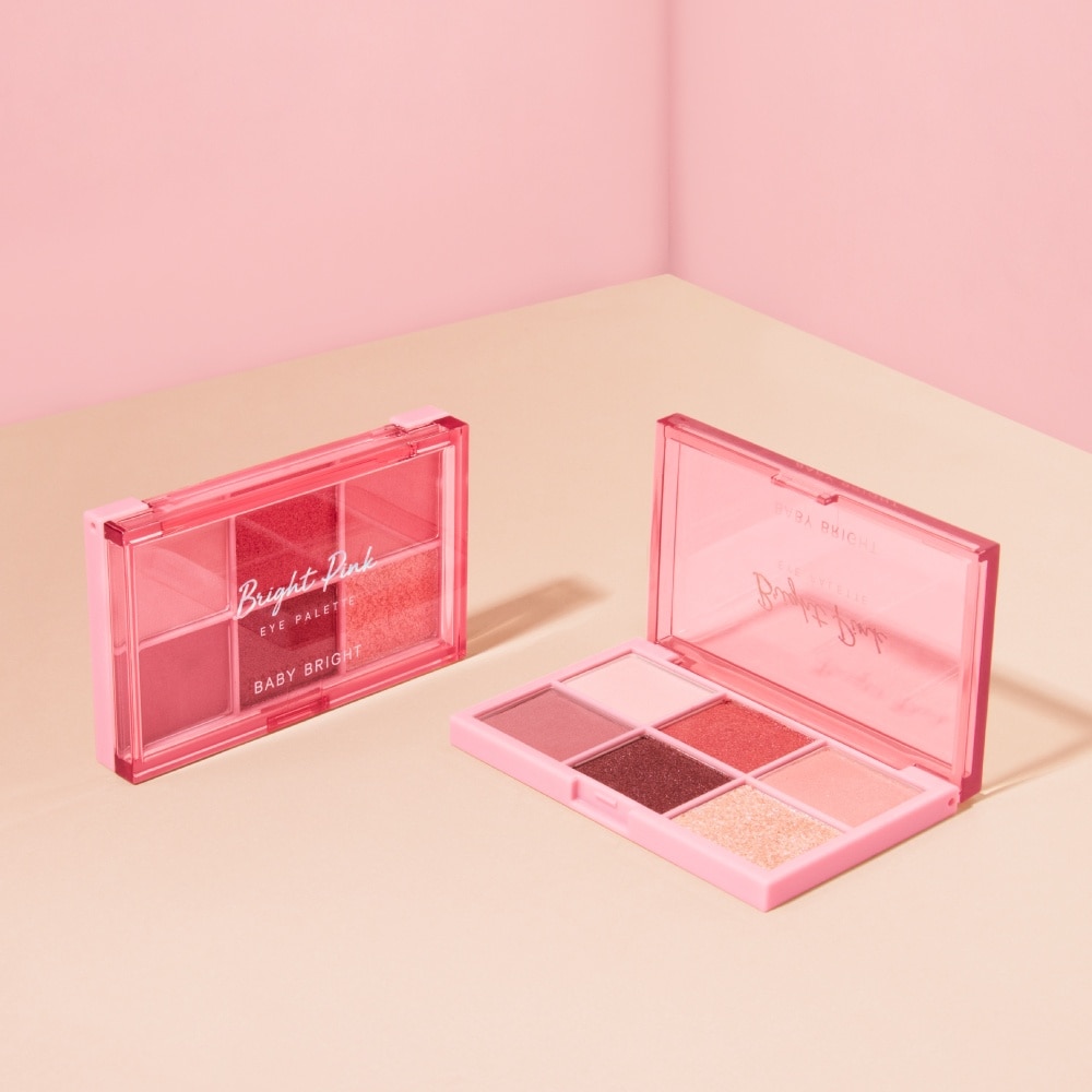 Bảng Phấn Mắt Baby Bright Eye Palette 0.7g x 6 Màu .# Bright Pink