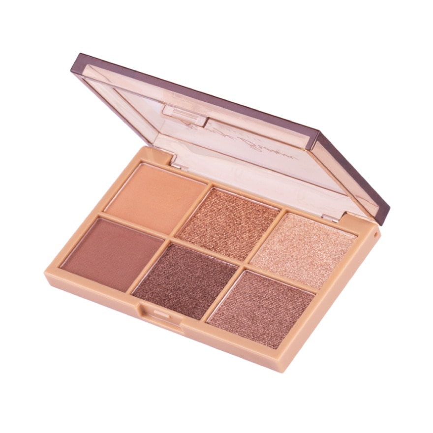 Bảng Phấn Mắt Baby Bright Eye Palette 0.7g x 6 Màu .# Bronze Brown