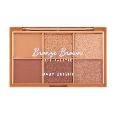 BABY BRIGHT Bảng Phấn Mắt Baby Bright Eye Palette 0.7g x 6 Màu .# Bronze Brown