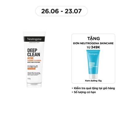 NEUTROGENA Sữa Rửa Mặt Neutrogena Ngừa Mụn Deep Clean Acne 100g