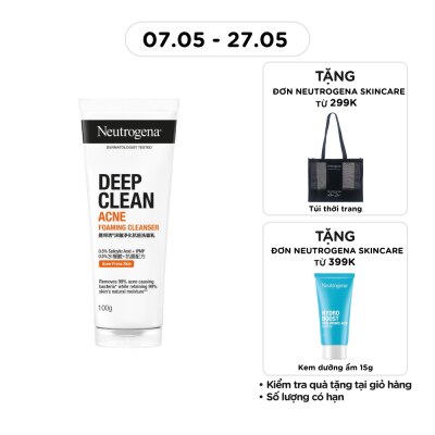 NEUTROGENA - Sữa Rửa Mặt Neutrogena Ngừa Mụn Deep Clean Acne 100g