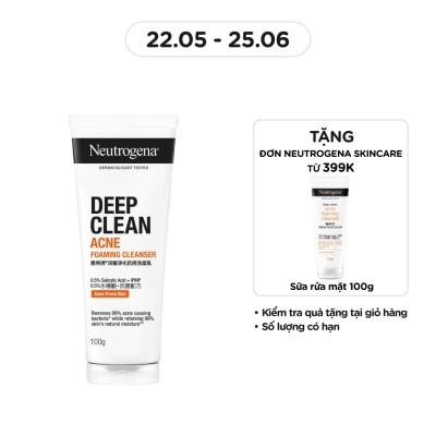 NEUTROGENA Sữa Rửa Mặt Neutrogena Ngừa Mụn Deep Clean Acne 100g