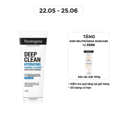 NEUTROGENA Deep Clean Hydrating Foaming Cleanser 100g