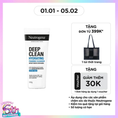 NEUTROGENA Deep Clean Hydrating Foaming Cleanser 100g