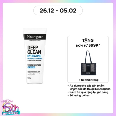 NEUTROGENA Sữa Rửa Mặt Neutrogena Dưỡng Ẩm Deep Clean Hydrating 100g