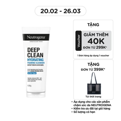 NEUTROGENA Deep Clean Hydrating Foaming Cleanser 100g