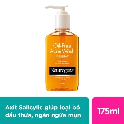 NEUTROGENA Sữa Rửa Mặt Neutrogena Cho Da Mụn Oil-Free Acne 175ml