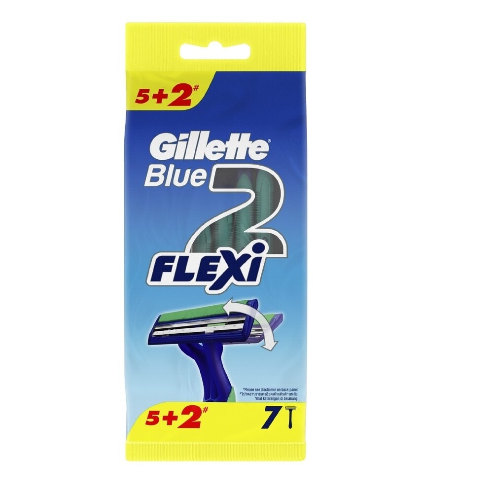 Disposable Razor Blue 2 Flexi 5pcs + 2pcs