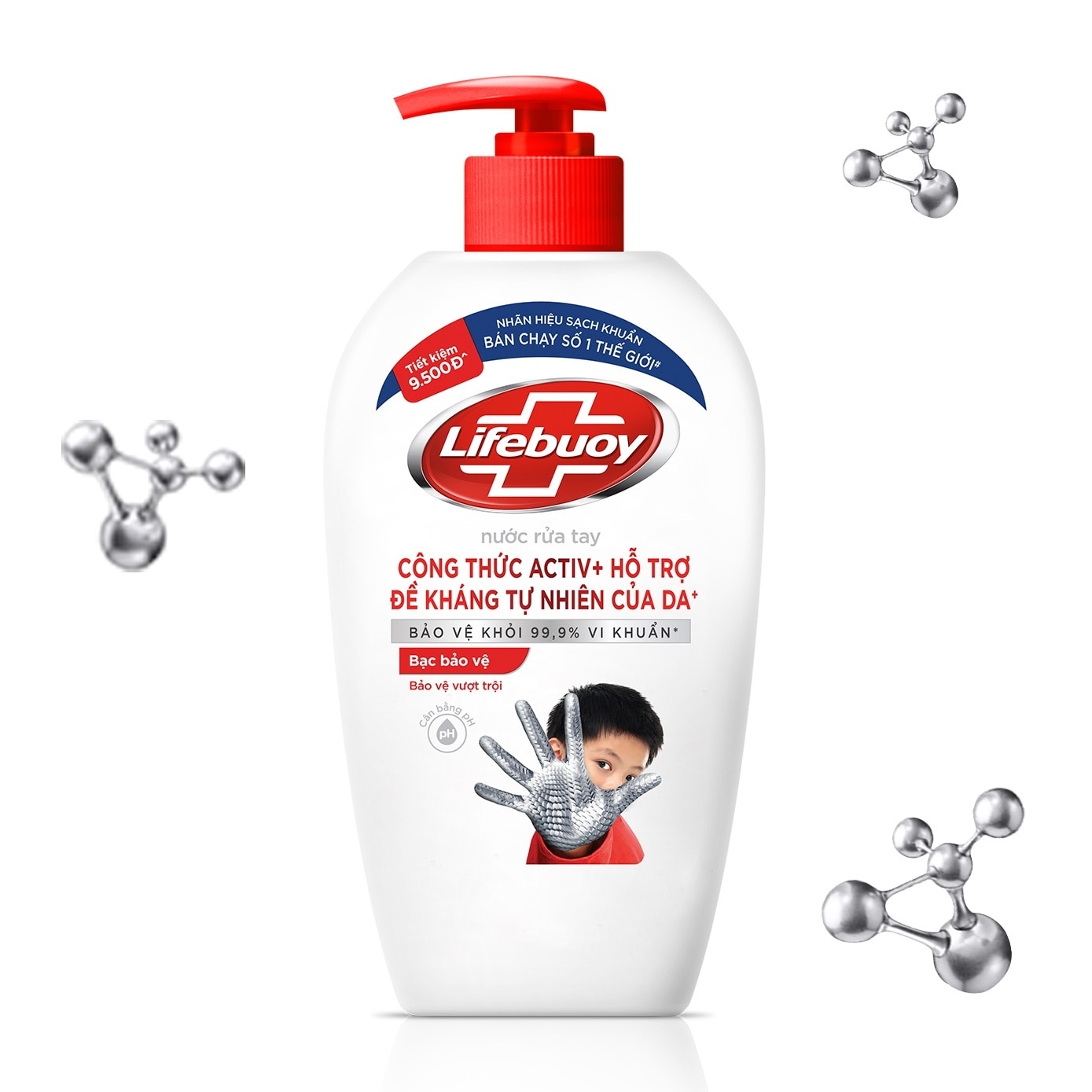Nước Rửa Tay Lifebuoy Bảo Vệ Vượt Trội 450g