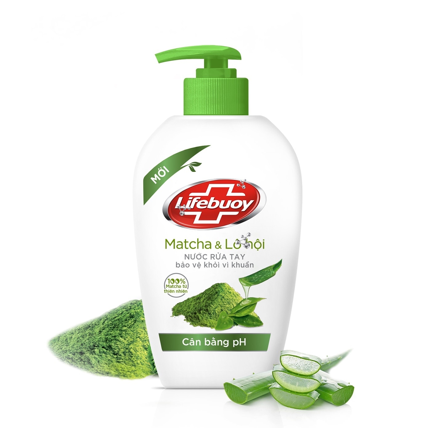 Nước Rửa Tay Lifebuoy Matcha & Lô Hội 450g