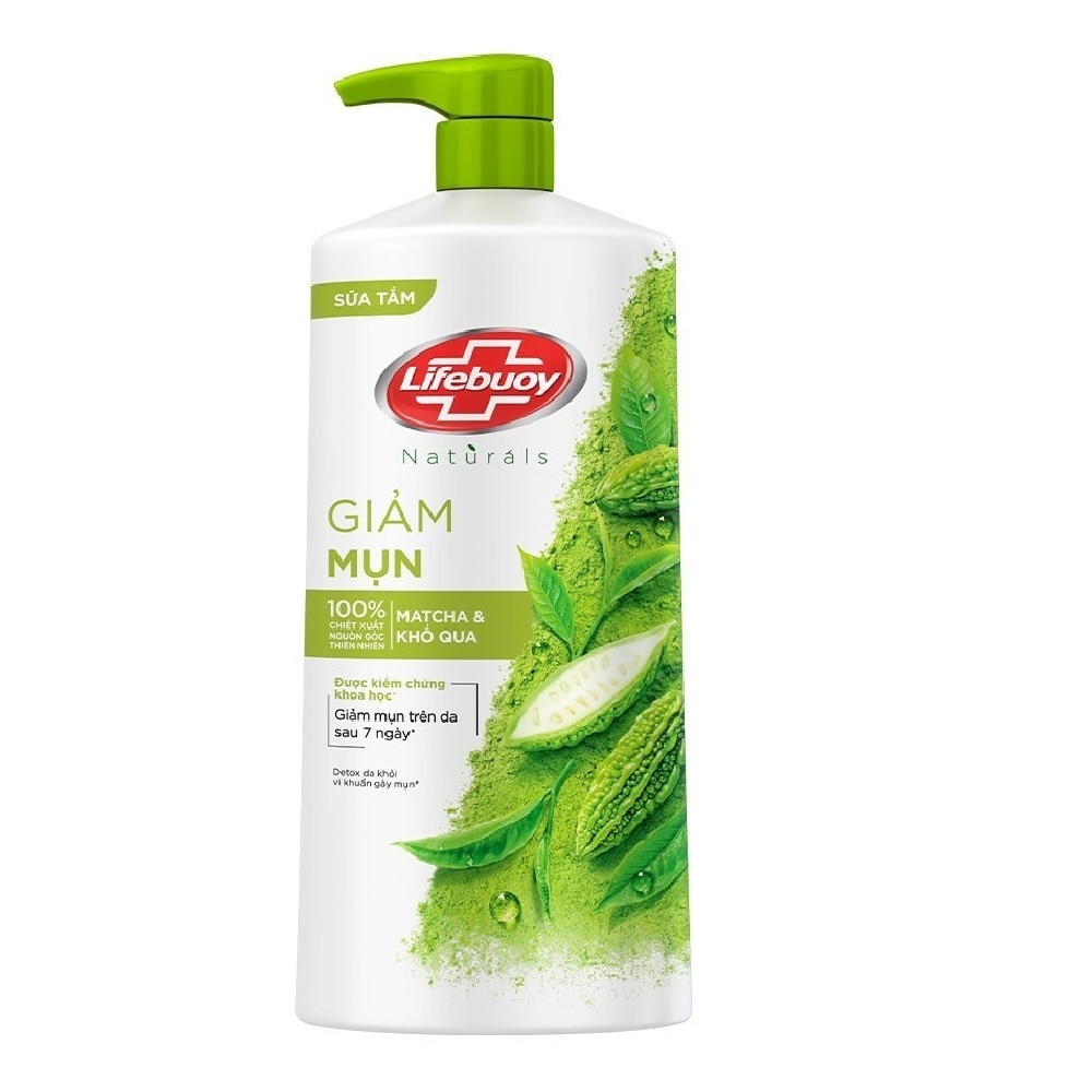 Sữa Tắm Lifebuoy Matcha & Khổ Qua Detox Da Khỏi Vi Khuẩn Gây Mụn 800g