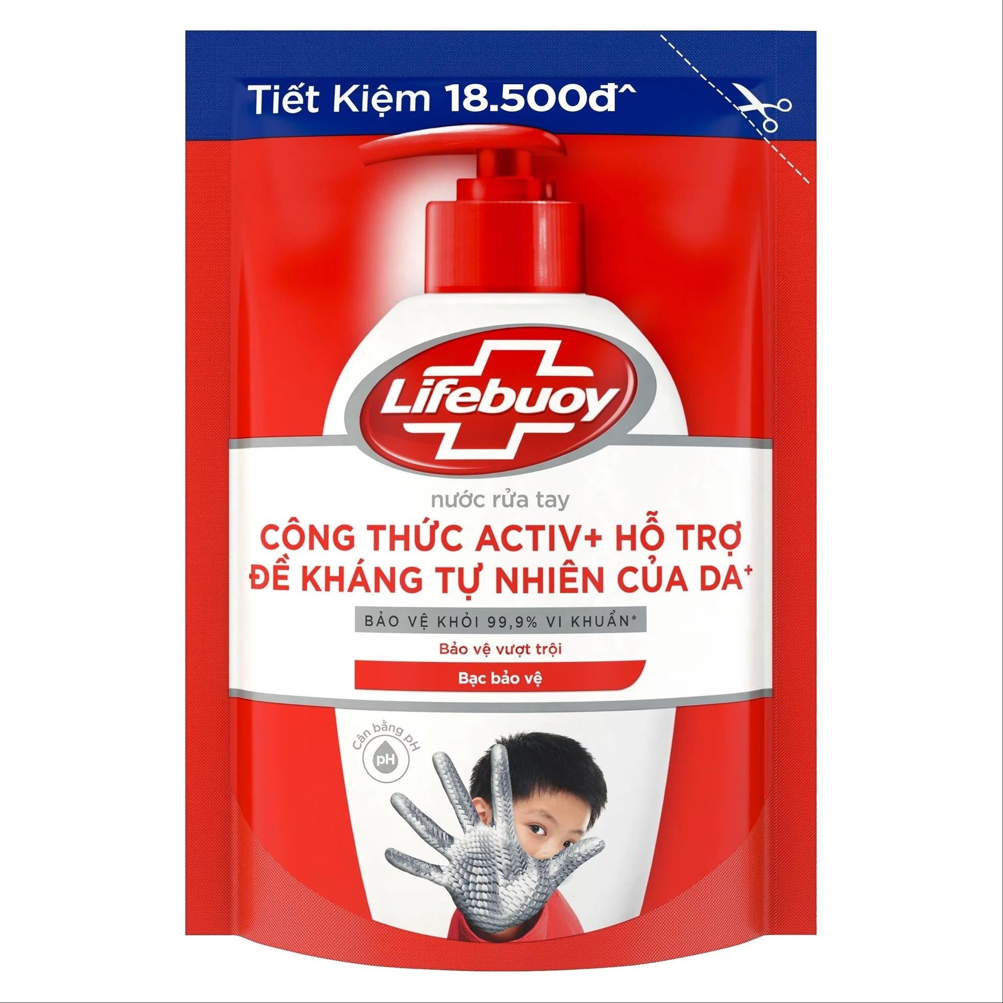 Nước Rửa Tay Lifebuoy Bảo Vệ Vượt Trội Túi 400g