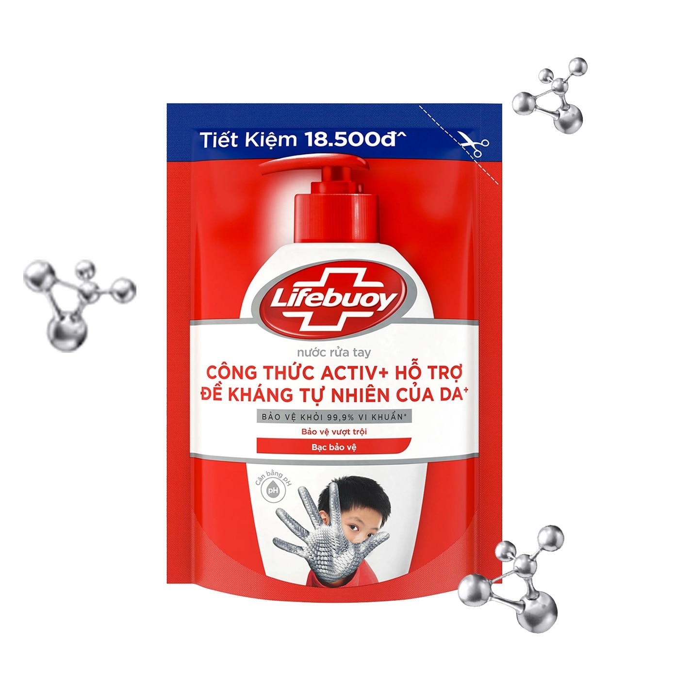 Nước Rửa Tay Lifebuoy Bảo Vệ Vượt Trội Túi 400g