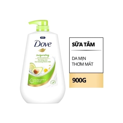 DOVE Sữa Tắm Dove Dưỡng Thể Invigorating Lưu Hương Thơm Mát Chiết Xuất Bơ & Hoa Cúc 900g