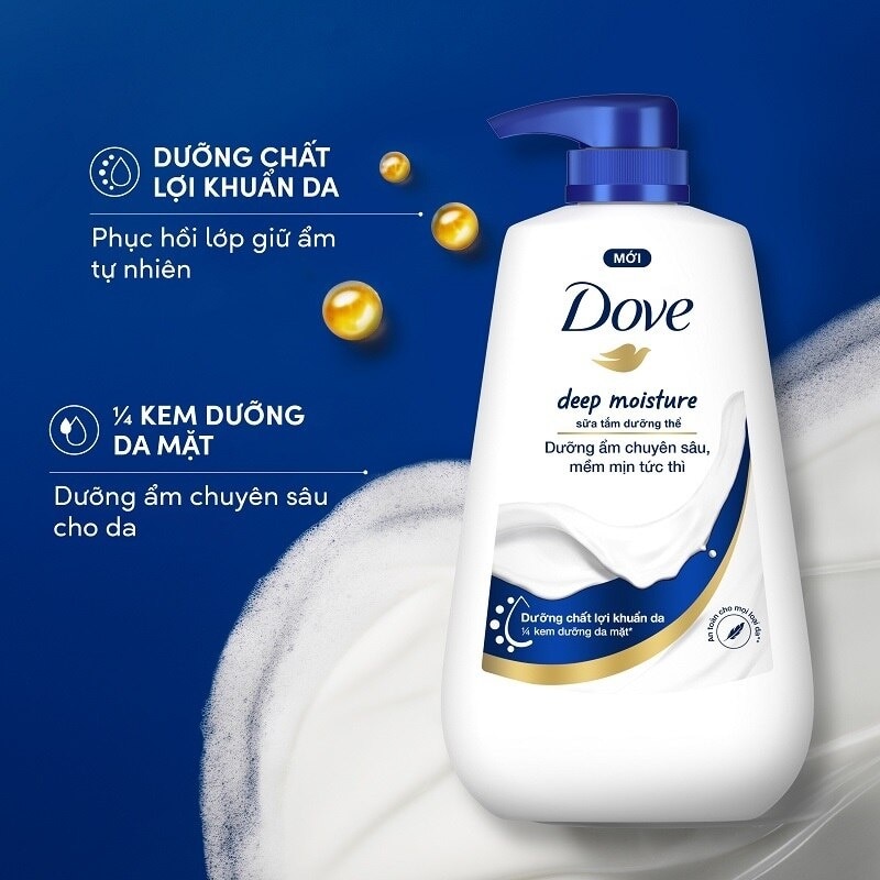 Sữa Tắm Dove Dưỡng Thể Chuyên Sâu Deep Moisture 900g