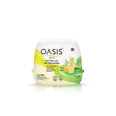 OASIS Sáp Thơm Oasis Hương Đá Chanh & Tre Natural Gel Air Freshener Ice Lemonade & Bamboo 200g