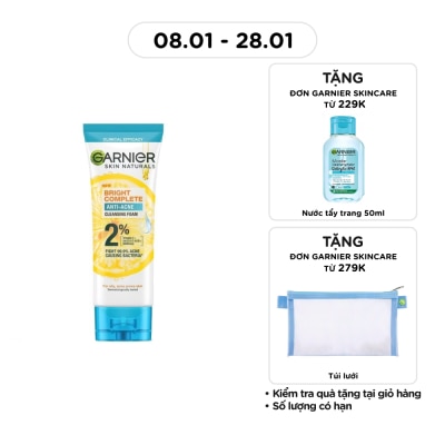 GARNIER Skin Naturals Bright Complete Anti-acne Cleansing Foam 100ml
