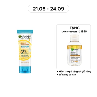 GARNIER Skin Naturals Bright Complete Anti-acne Cleansing Foam 100ml