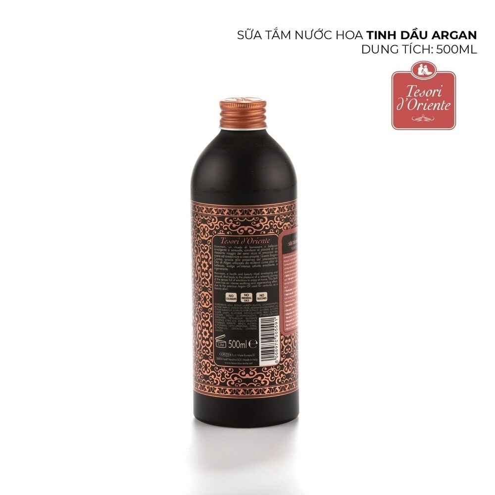 Sữa Tắm Tesori D'Oriente Nước Hoa Tinh Dầu Argan 500ml