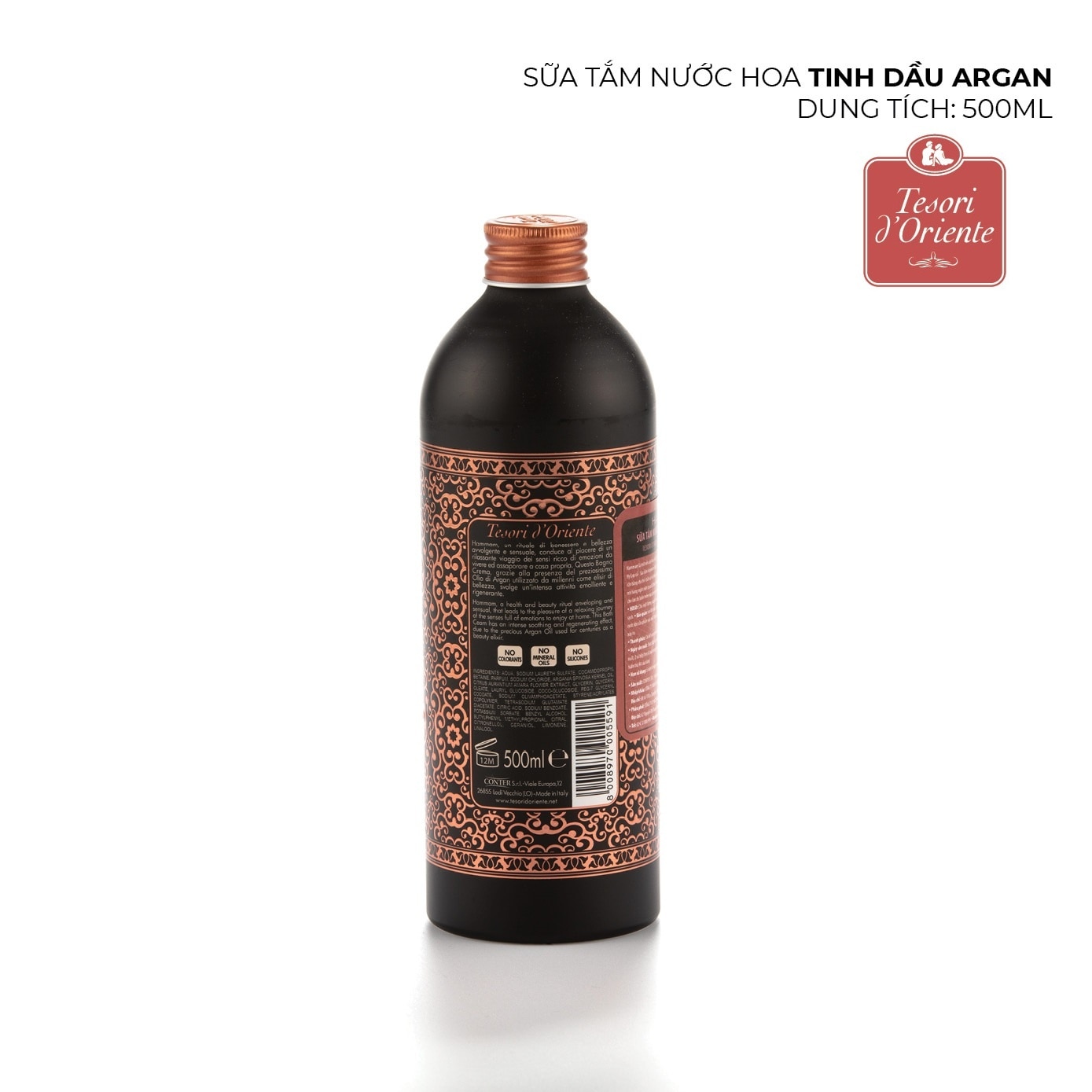 Sữa Tắm Tesori D'Oriente Nước Hoa Tinh Dầu Argan 500ml