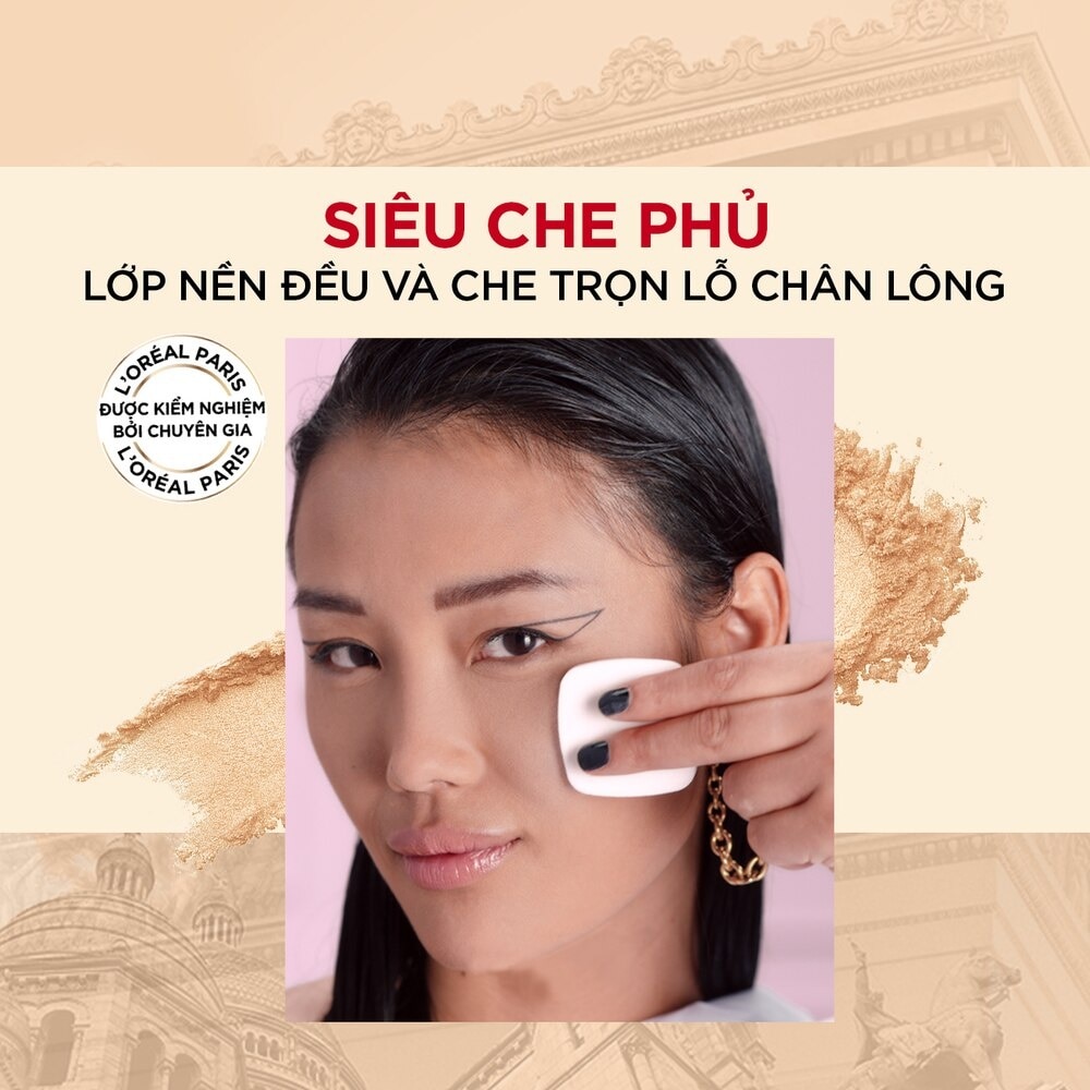 Phấn Nền L'Oreal Paris Siêu Mịn Lì Infallible Oil Killer High Coverage Powder SPF32 PA+++ 6g .#95 Light Linen