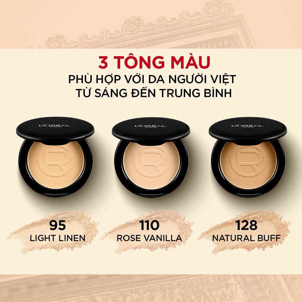 Phấn Nền L'Oreal Paris Siêu Mịn Lì Infallible Oil Killer High Coverage Powder SPF32 PA+++ 6g .#95 Light Linen