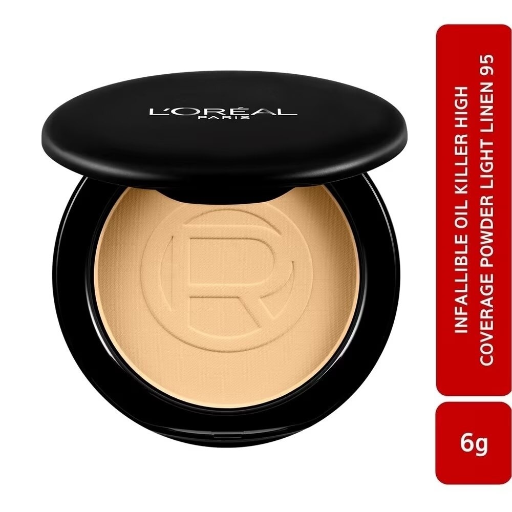 Infallible Oil Killer High Coverage Powder SPF32 PA+++ 6g .#95 Light Linen
