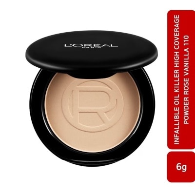 L'OREAL PARIS Phấn Nền L'Oreal Paris Siêu Mịn Lì Infallible Oil Killer High Coverage Powder SPF32 PA+++ 6g .#110 Rose Vanilla