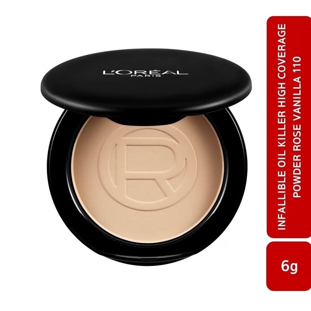 Phấn Nền L'Oreal Paris Siêu Mịn Lì Infallible Oil Killer High Coverage Powder SPF32 PA+++ 6g .#110 Rose Vanilla