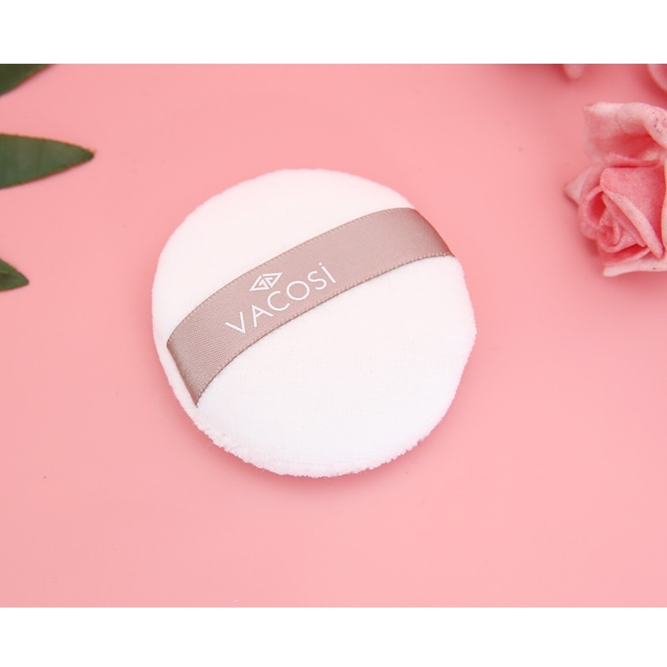 Vacosi Small White Round Puff BP19
